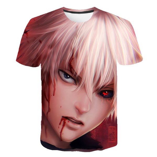 

tokyo ghoul blood japan anime cosplay 3d print shirts harajuku plus size harajuku men clothing