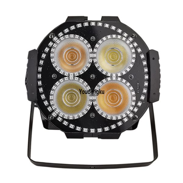 6 pezzi 4 occhi blinder led Lyre Par 4x60w 4 in 1 rgbw dmx led cob par can rgbw light