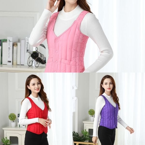 

bfqm8 хлопок жилет для женщин короткий теплый пуховик jacketstyle осенью и зимой куртка женщин хлопка внутренний жилет для jacketdown зажги, White;black