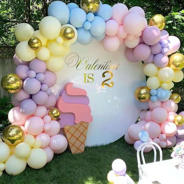 1Set Macaron Balloons Набор декоративных свадьбы Вечеринка Баллоны арки День рождения фоновые стены декоративные воздушные шары