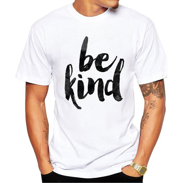 

teehub fashion simple letters men t-shirt short sleeve casual be kind printed summer tshirts funny tees sport hooded sweatshirt hoodie
