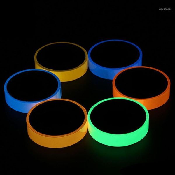 

20mmx3m reflective glow tape self-adhesive sticker fluorescent warning tape cycling warning security1