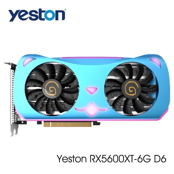 

yeston radeon rx5600xt 6g d6 gpu 6gb gddr6 192 бит gaming desktop поддержка компьютера pc поддержка видео графические карты hdmi / dp