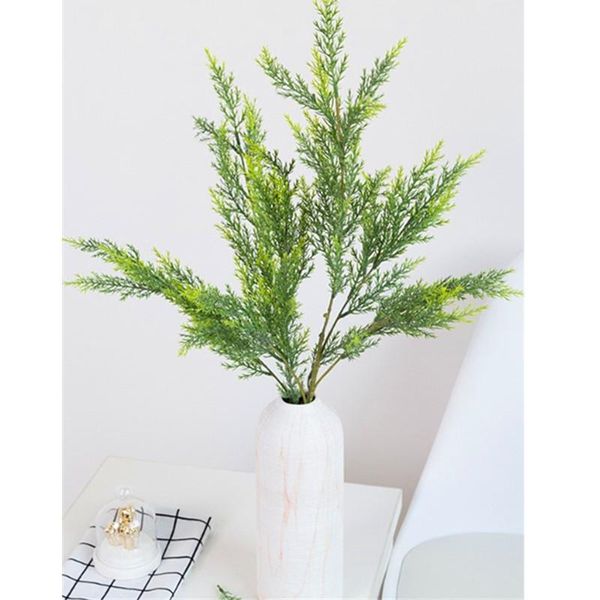 

decorative flowers & wreaths 6pcs 70cm artificial plant pine tree branch fake foliage wedding home office furniture decor green