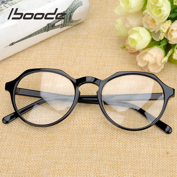 

ultralight polygon glasses for men women iboode anti fatigue computer eyeglasses black frame reading presbyopia eyewear