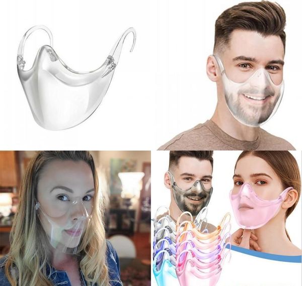 

men women transparent face mask pc anti fogging reusable dustproof mouth masks ne bbybsr ladyshome