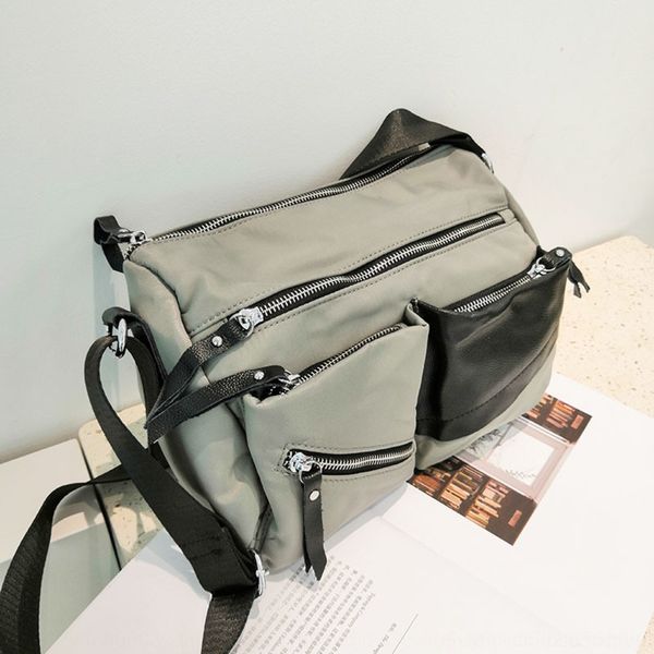 

pw0di оксфорд нейлон подлинной кожаной большой супер огня сумка женщин 2019-слойной ины емкость iaa путешествия backpackshoulder мешок light