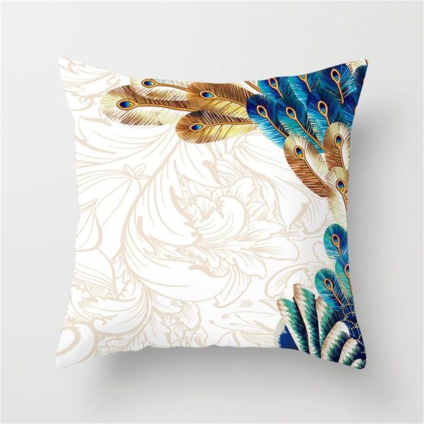 

fuwatacchi павлинье перо подушка обложка красивые цвета contrast животных перо наволочки для автомобилей диван домашний декор наволочка кпт