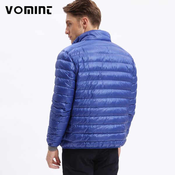 

vomint men's fashion down jacket ultra-light down autumn winter men jacket warm fitt leisure thin down coat male m-5xl 201204, Black