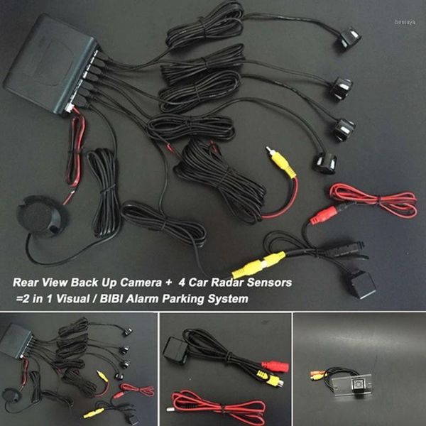 

car rear view cameras& parking sensors reverse assistance backup sensor radar monitor kit for kia rio cinco / rx-v stylus sf 2000~2005 with
