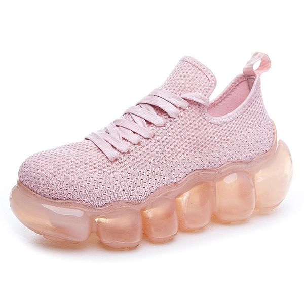 

black friday spring new bubble air pillow step themselves organizational fluidity elastic women's tennis white shoes