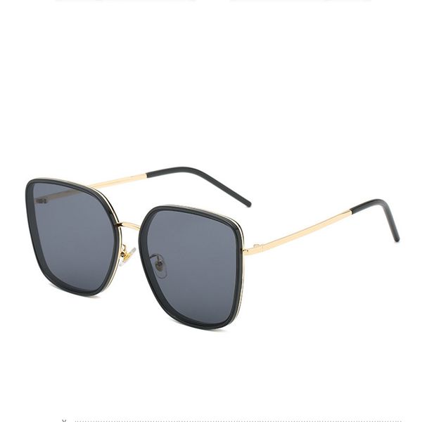 

sunglasses zuczug oversized black lens women retro big frame sun glasses male metal eyewear uv400 oculos, White;black