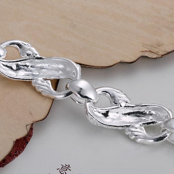 

wholesale price men women chain silver color plated bracelets noble dragon party party fashion jewelry christmas gifts jshh036 h jllgfk, Black