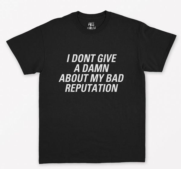 

i don't give a damn print women tshirt cotton casual funny t shirt for lady yong girl tee hipster drop ship s-277, White