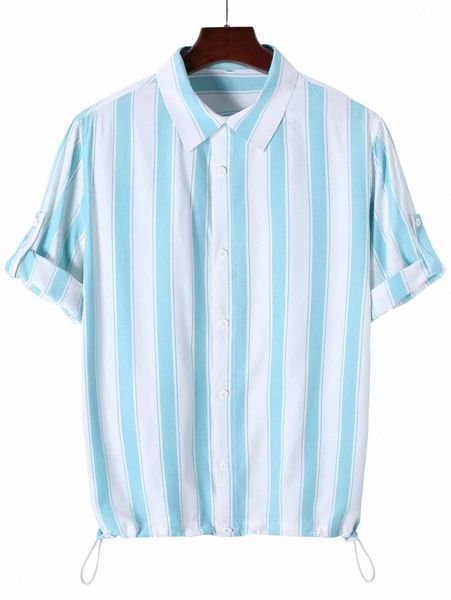 

men striped print shirt y48y#, White;black