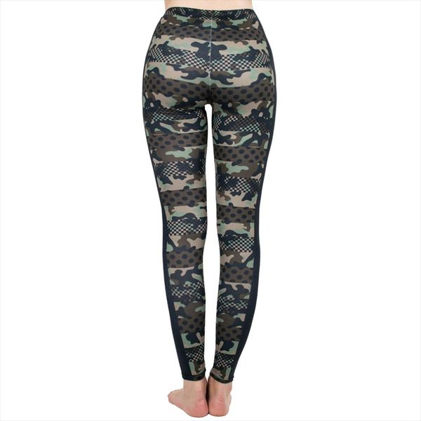 

brands women fashion legging imitation camouflage printing leggins slim punk leggings fitness pants drop shipping, Black