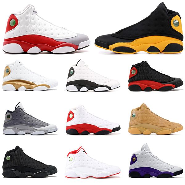 

j13 mens ball shoes 13s melo class of 2002 bred atmosphere grey alternate defining moments flint olive sports sneakers size 7-13