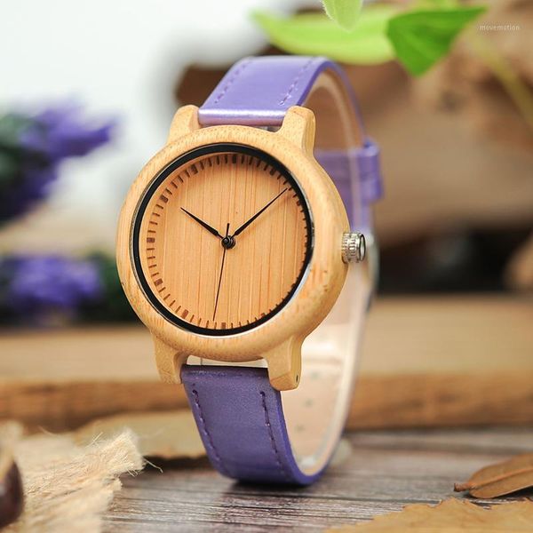 

fashion brand bobo bird watches women 3 colors pu leather band bamboo watch quartz wristwatches relogio feminino1, Slivery;brown