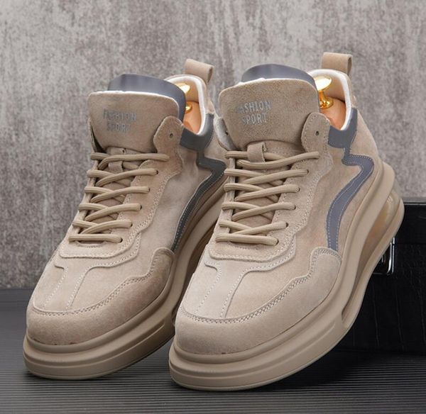 

men's web celebrity white sneakers fashion trend thick bottom board shoes hip hop punk trainers young male travel casual shoes, Black