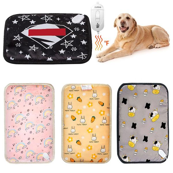 

pet electric heating pad dog cat bed mat blanket waterproof anti-bite adjustable temperature winter pet dog cushion warm mat