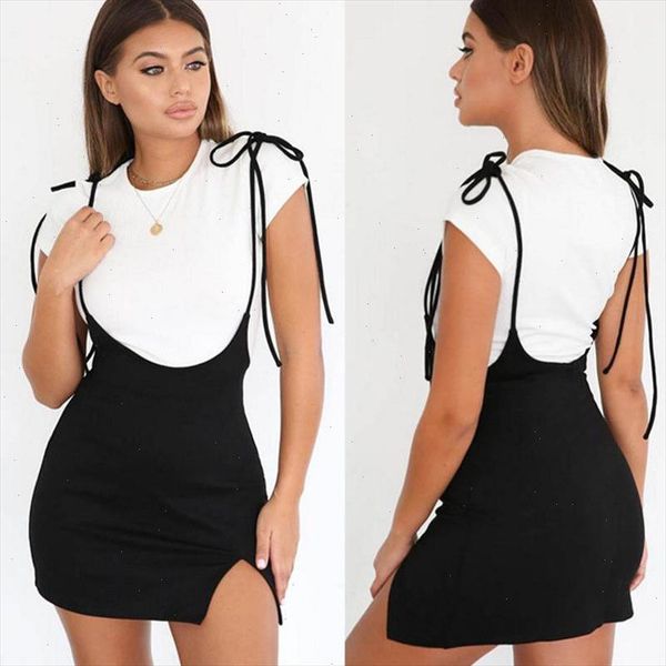 

2021 new women bodycon sleeveless evening party cocktail club short mini dress black drop shipping
