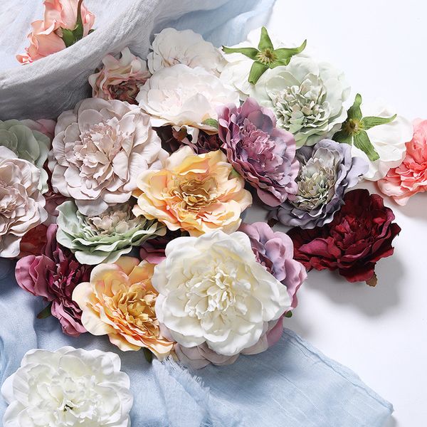 10 centímetros Simulação Poney Multi-color artificial da festa de casamento Peony Cabeça de Flor para a decoração DIY decorativa Flower Wreath