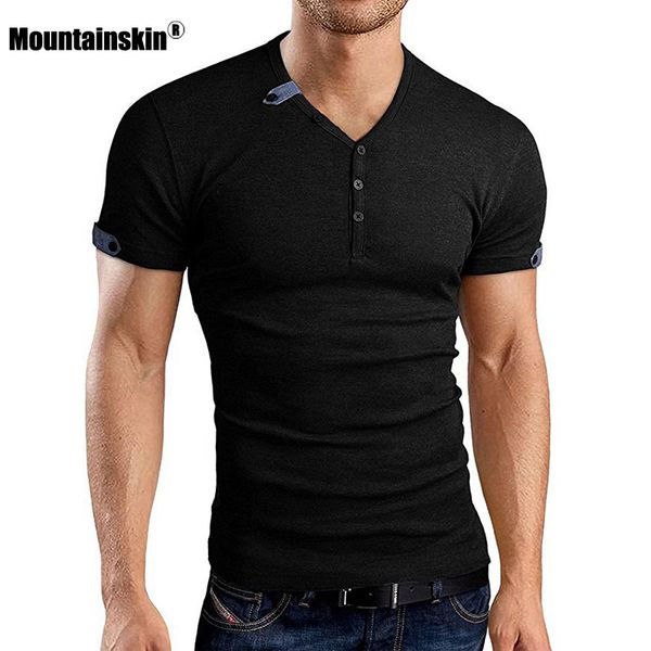 

mountainskin men's summer 2020 new men casual slim fit solid t-shirt thin short sleeve tees male eu size sa920