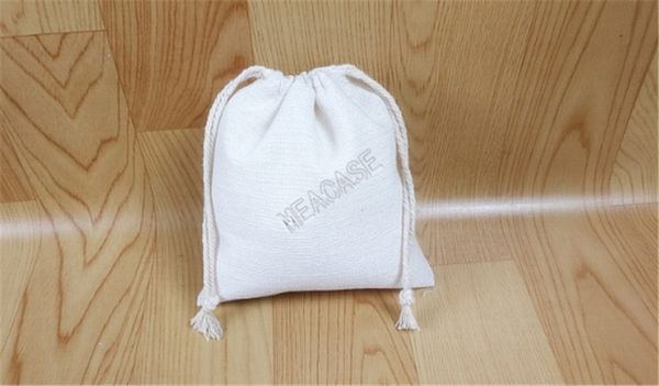 

linen sublimation drawstring bag christmas candy bag thermal transfer blank wristlets pouch storage package bags 18*23cm d102907, Black