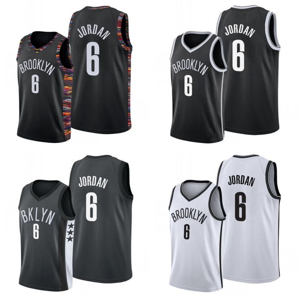 

brooklyn nets deandre jor dan men basketball jersey, Black