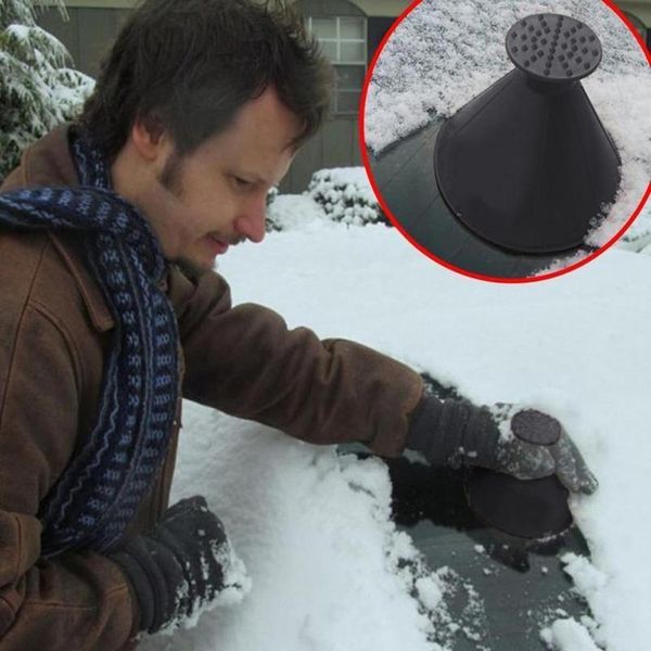 

2020 new winter car magic window windshield car ice scraper shaped funnel snow remover deicer cone tool scraping jllwcl