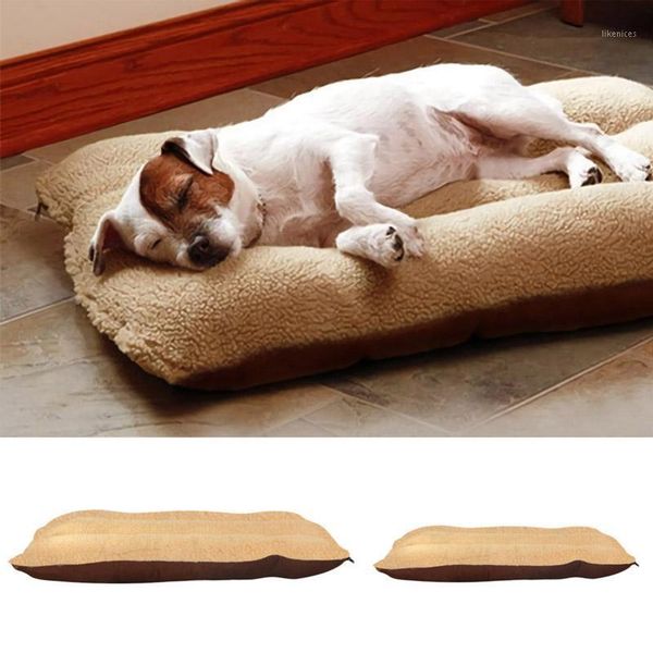 

winter pet mat removable and washable flannel for small large dog kennel thicken pet cushion blanket warm puppy cat fleece beds1