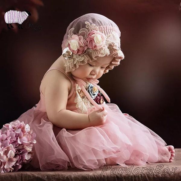 

baby girl pgraphy lace hat+dress sets props infant 1st birthday picture p shoot pink dresses clothes foto prop, Yellow