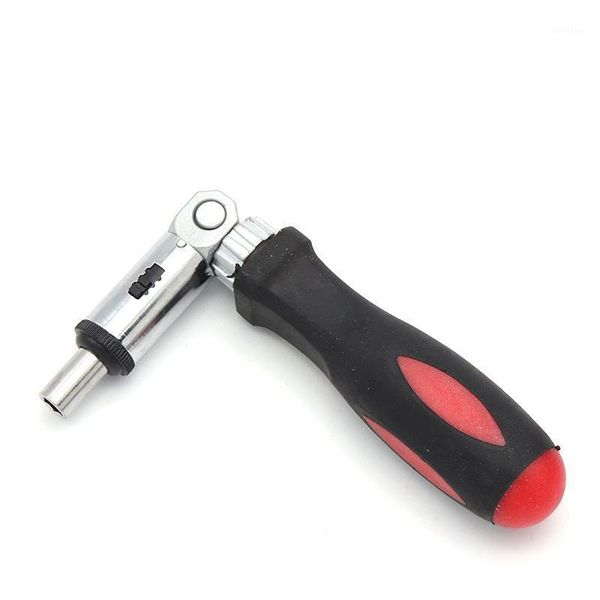 

1pc red handle screwdriver ratchet multi-functional portable wrench handle hexagonal screw driver 0~180 switch1