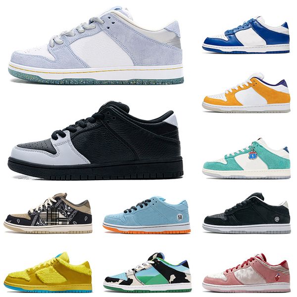 

wholesale 2021 holiday special dunks running sport shoes low premium chunky dunky be@rbrick mens womens trainers sneakers 36-45, White;red