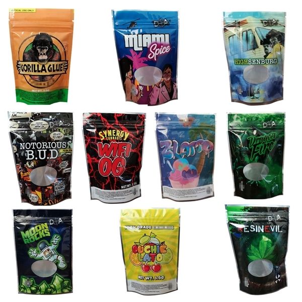 

new bags-only no any food bag mylar smell proof resealable bags 3.5g q1218