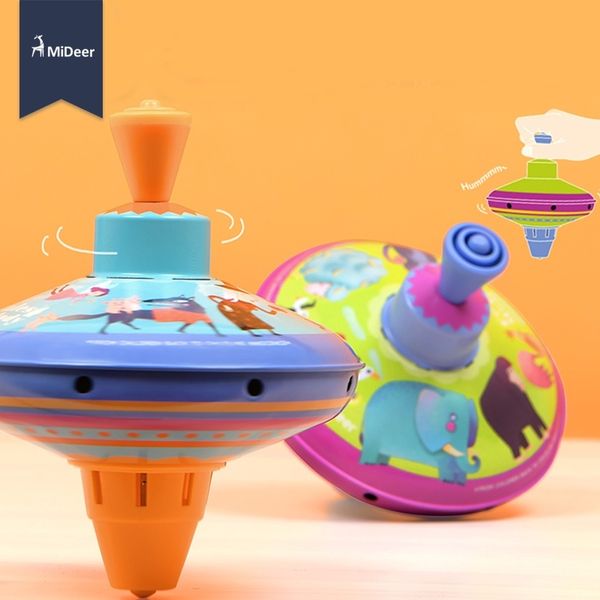 

mideer large tin spinning fun toys and game for children kids gift rotate classic toys party favors toddlers educational toy y200428