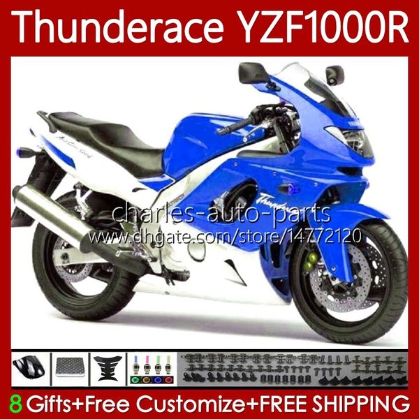 OEM Body для Yamaha YZF1000R Thunderace YZF 1000R 1000 R 96-07 Blue White Code With 87no.135 ZF-1000R 96 97 98 99 00 01 YZF1000-R 02 03 04 05 06 07 1996 2007 Комплект