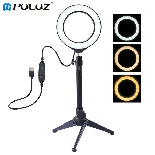 

puluz pkt3031 4.7inch 3 modes dimmable led ring light head for youtube video vlogging makeup compensator tik tok selfie light1