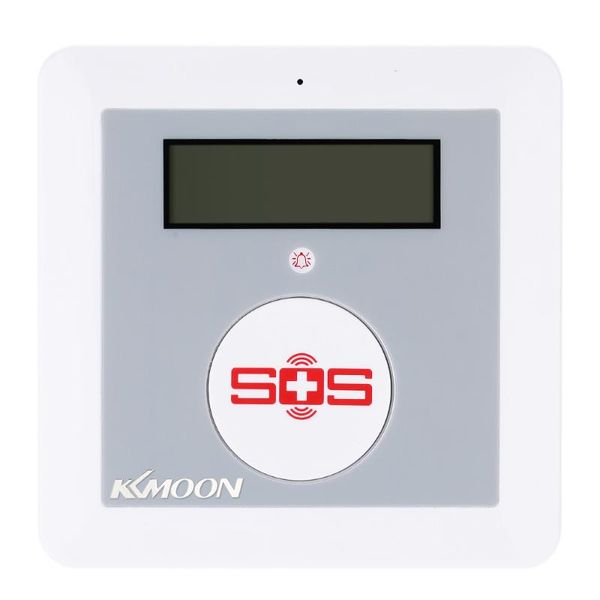 

wireless gsm sms home security alarm system with lcd screen sos audio volume for elderly care android phone app control k4