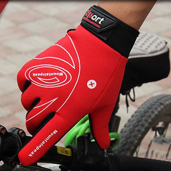 

man woman sports mtb cycling mountain bike fitness full finger gloves for bicycle motorcycle racing glove