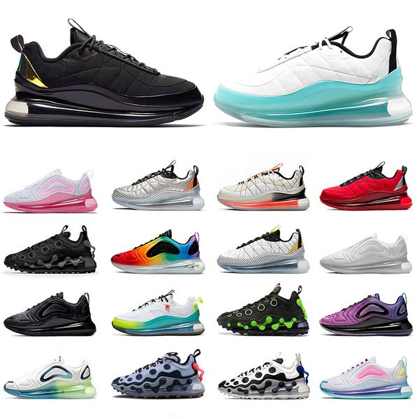 

athletic 720s 818 ispa mens womens running shoes white volt pink triple white all black worldwide sea forest sports sneakers men trainers, White;red