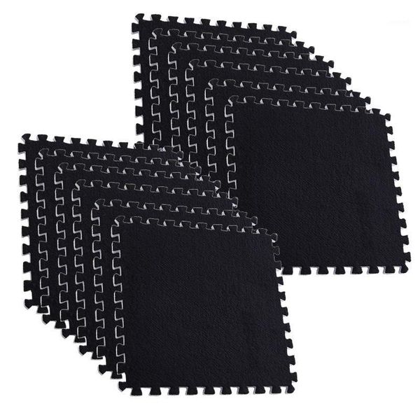

12 pcs home gym mat eva leaf grain floor mats splicing floor pads patchwork rugs yoga room thicken cushion fitness equipme1