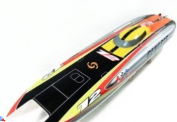 Gênesis Be1122 Catamarã Barco de Corrida de Fiberglass Elétrico RC com 3674 motor sem escova KV2075, 120A ESC com Bec