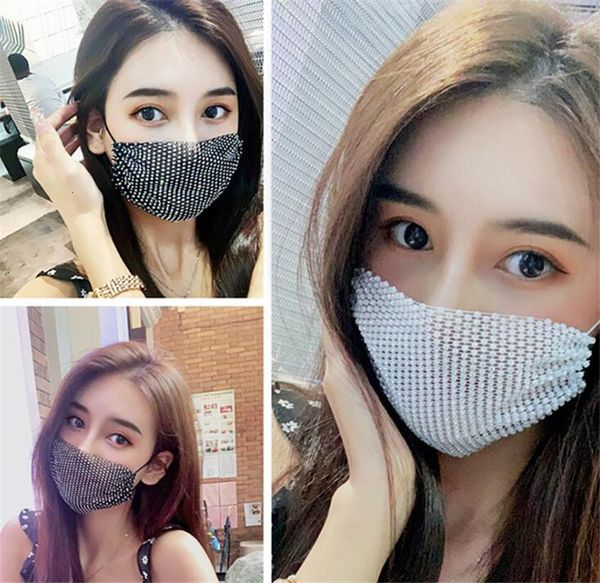 

shiny fashion sequins party accessories women blingbling face masks designer mask earloop washable ing
