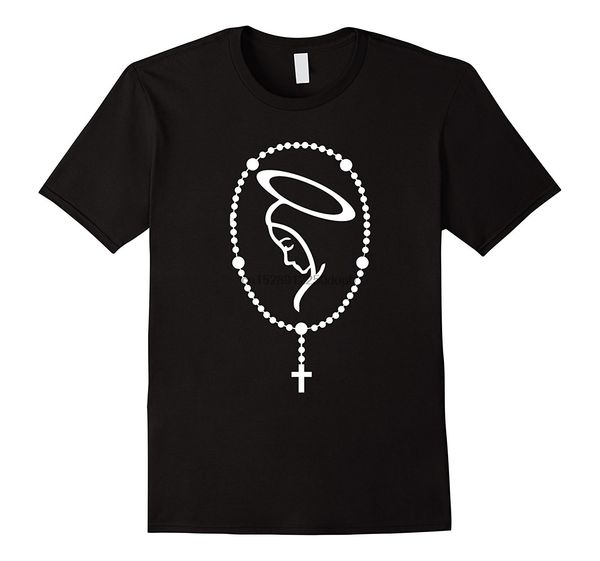 

the holy rosary virgin mary catholics summer casual man good quality white style breathable sport hooded sweatshirt hoodie t shirt