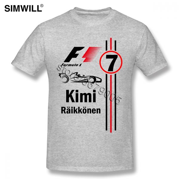 

sport classic kimi raikkonen t-shirt number 7 shirts men round neck short sleeved tshirt pure cotton t shirt designer tee shirts 3xl