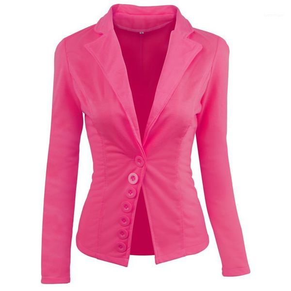 

women's suits & blazers 2021 arrivals autumn winter womens blazer woman breasted waist long sleeve ladies coat female casual slim short, White;black