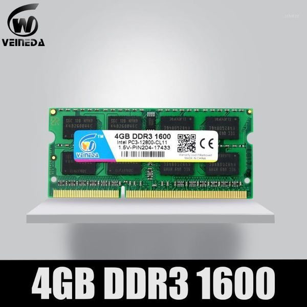 

veineda lapddr3 4gb 8gb 1333 1600mhz pc3-12800 so-dimm ram compatible ddr3 1333 pddr 3 204pin for amd intel lap