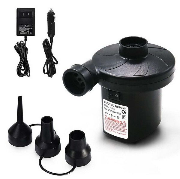 

220v 12v portable electric air pump air mattress boat car auto inflatable pump for car home use camping inflator