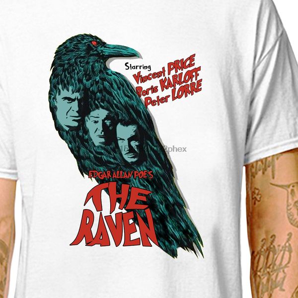 

the raven women's tees in lazycarrot edgar allen poe horror movie poster halloween price karloff lorre sport sweatshirt hoodie t shirt